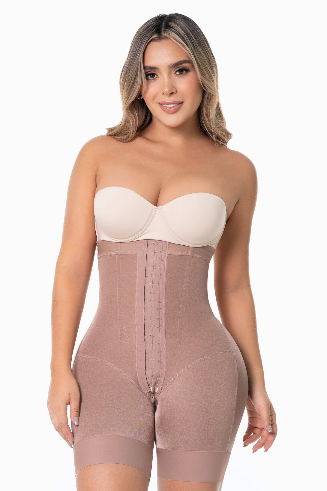Faja Strapless Semi Reloj de Arena en Bidireccional con Cola Invisible | FJ003SR | Preventa